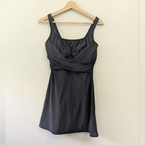 Lands‎ End Milkmaid Swim Dress One Piece Swimsuit